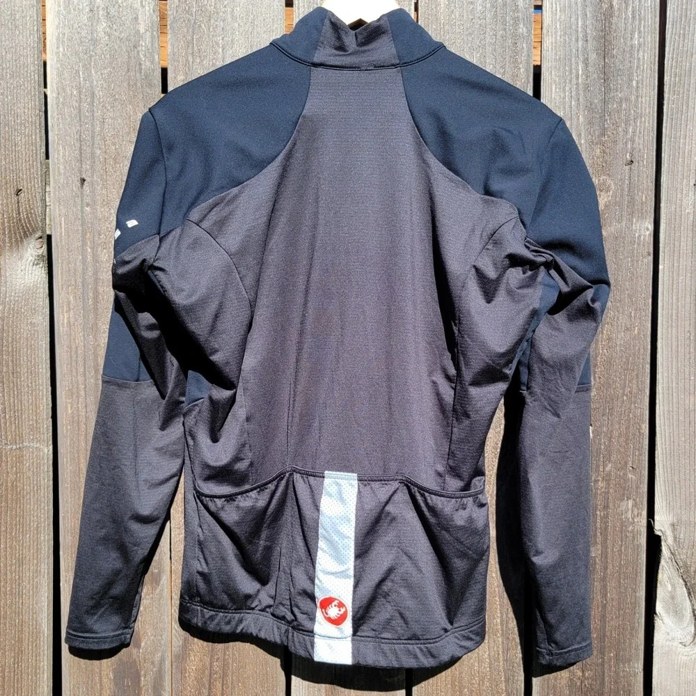 Castelli Gore-Tex Infinium Nano Mid Wind Cycling Zip Jacket 2XL Black RossaCorsa